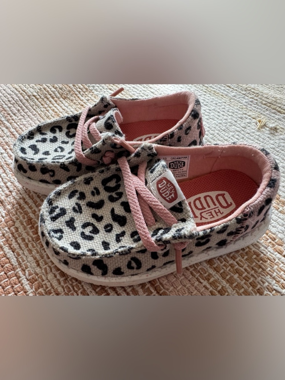Pink Leopard Print Hey Dude